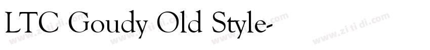 LTC Goudy Old Style字体转换